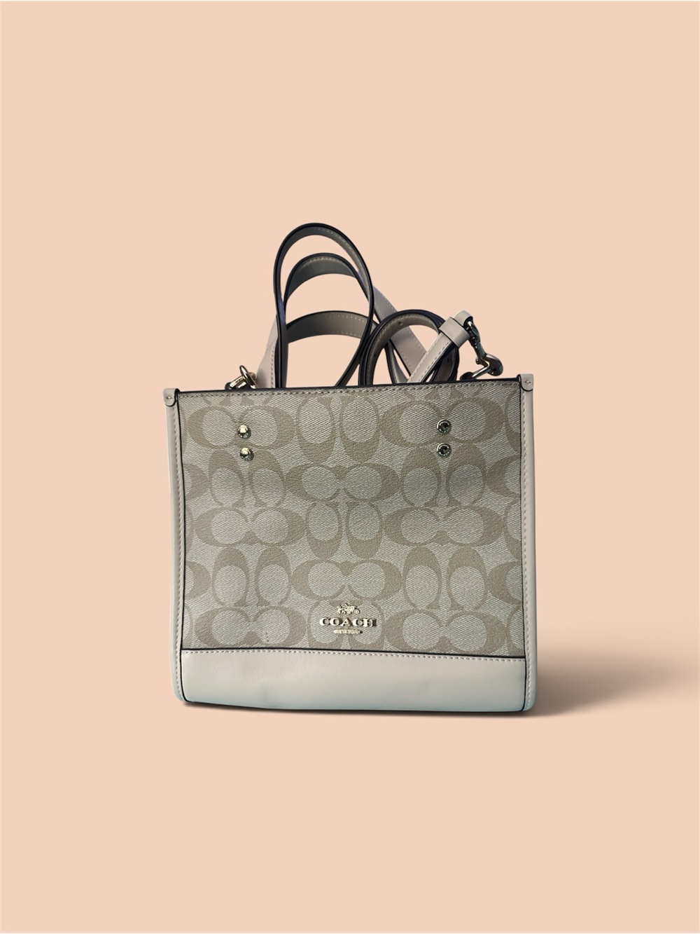 New Coach CP481 New Year Dempsey Tote 22 With Dragon Signature Canvas & Leather